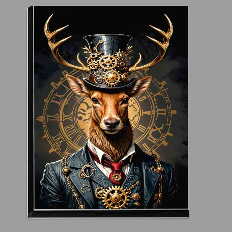 Buy Di-Bond : (Steampunk stag with surreal attire)