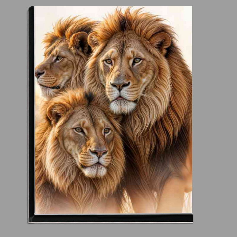 Buy Di-Bond : (Closeup of the trio of Lions)