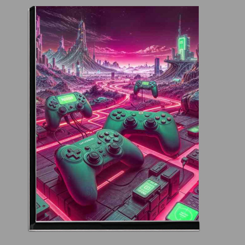 Buy Di-Bond : (Retro old graveyaard controllers neon)