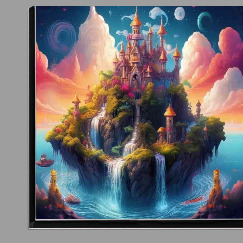 Buy Di-Bond : (Floating castle with cascading waterfalls)