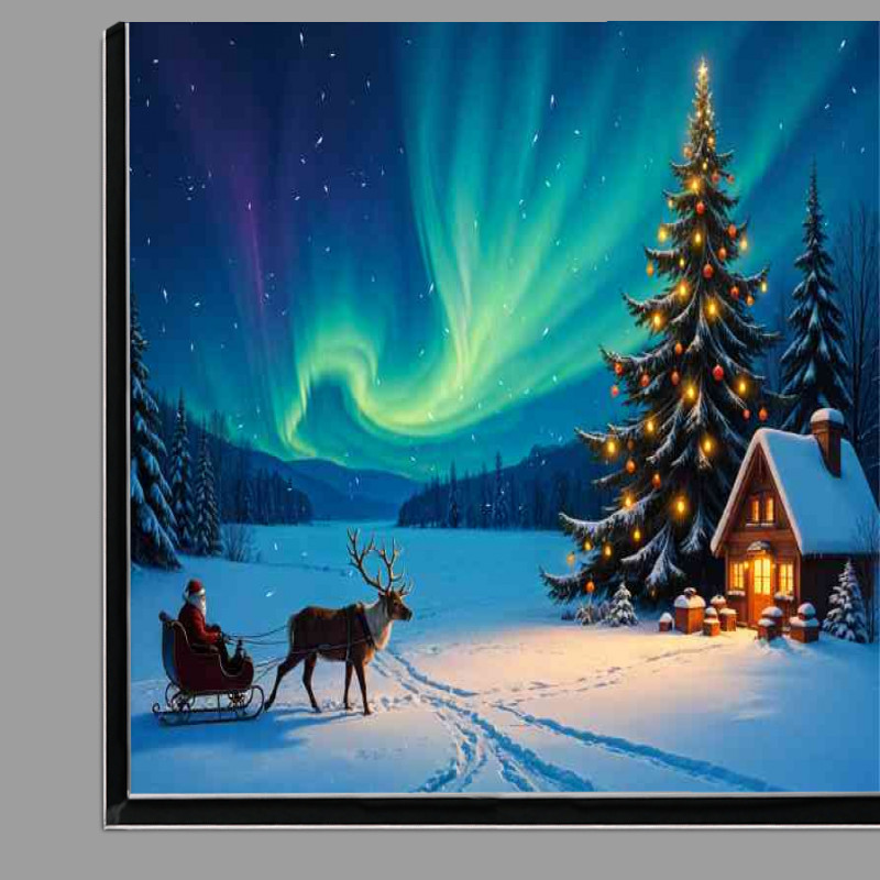 Buy Di-Bond : (Santas north pole house and a large christmas tree)