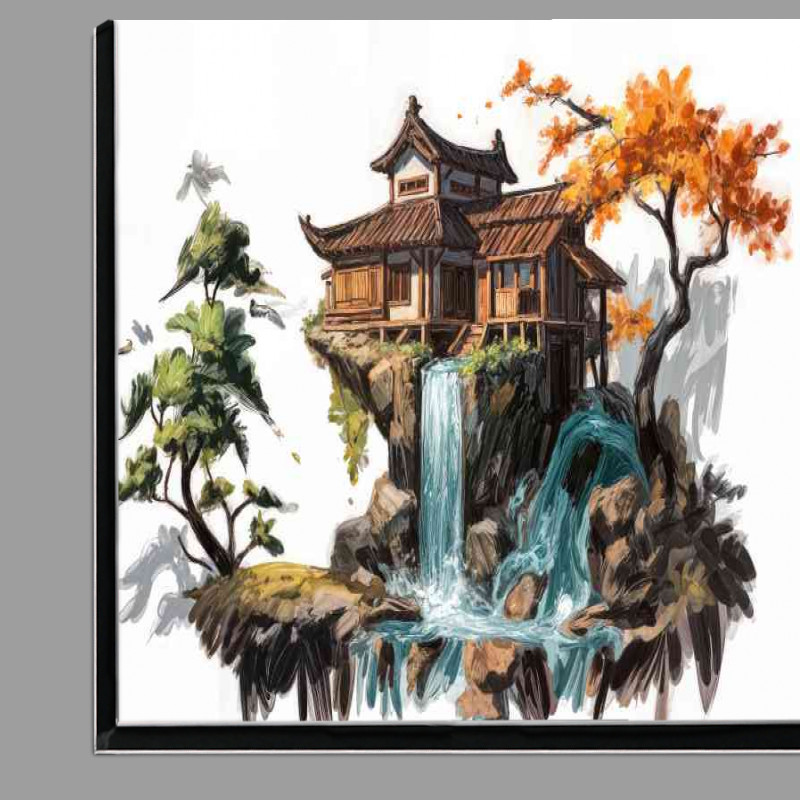 Buy Di-Bond : (Picturesque scene of a traditional asian style home.jpeg)