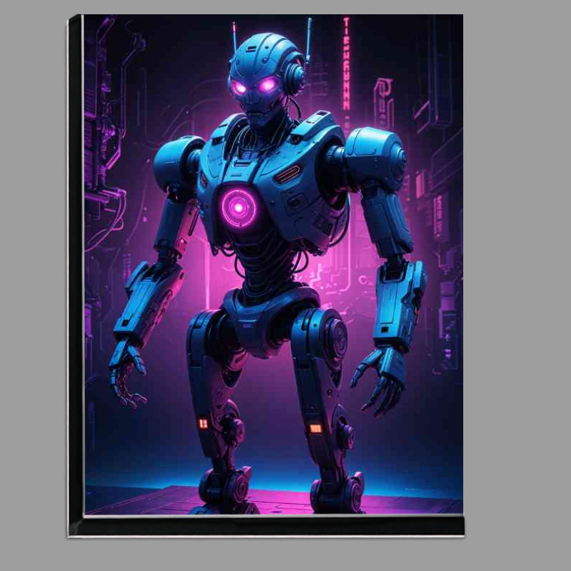 Buy Di-Bond : (Cyberpunk robot in neon purple)