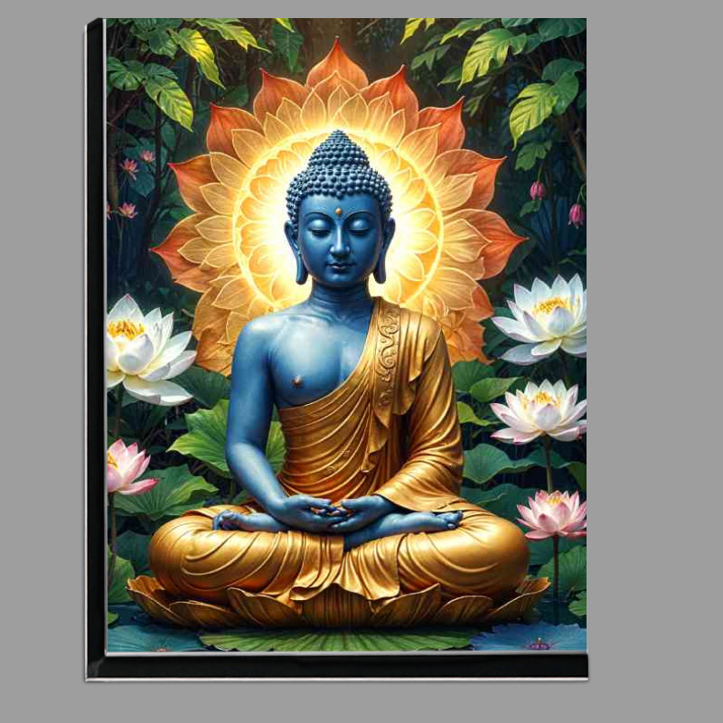 Buy Di-Bond : (Lord Bubbha surrounded by lotus flower)
