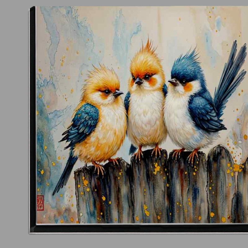 Buy Di-Bond : (Little birds on the post)