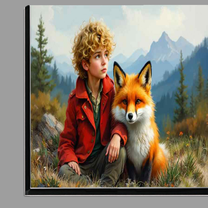 Buy Di-Bond : (Boy and fox in the wilderness)