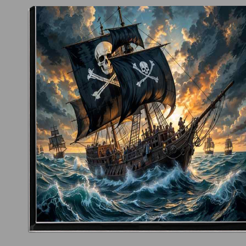 Buy Di-Bond : (Black ship sails on the high seas)