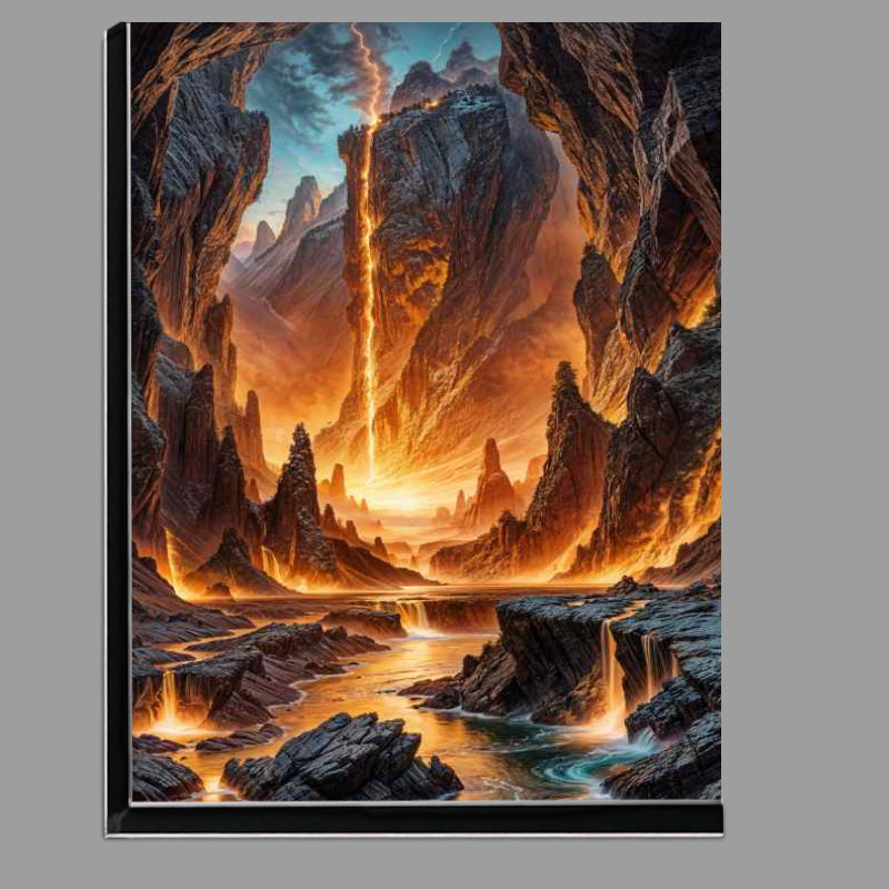 Buy Di-Bond : (Firey hell lava waterfall)