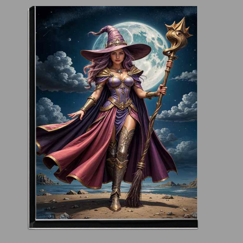 Buy Di-Bond : (The female witch with her futuristic broom)