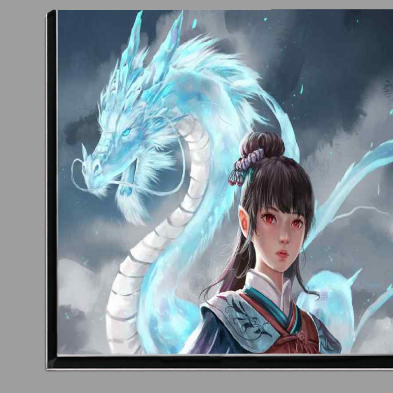 Buy Di-Bond : (The female warrior and her dragon)