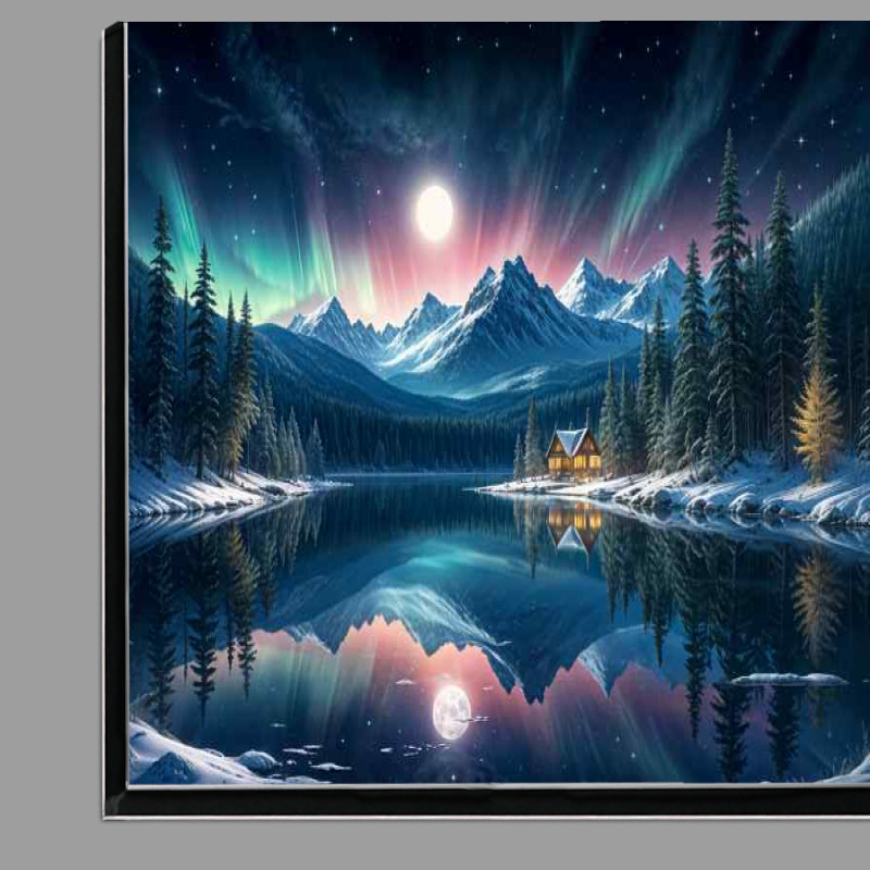 Buy Di-Bond : (Moonlit mountains in the wilderness)