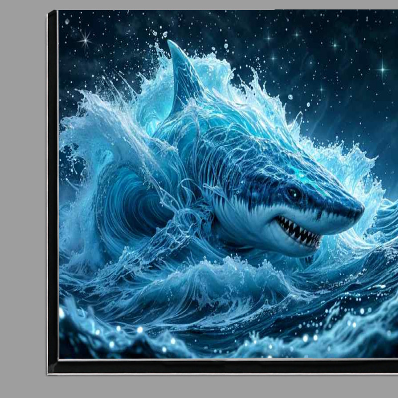 Buy Di-Bond : (Great white shark in the ocean)