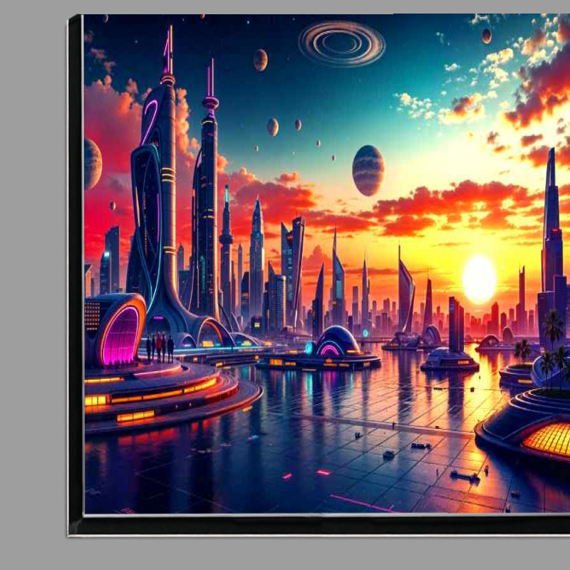 Buy Di-Bond : (Diffetent neon planets)
