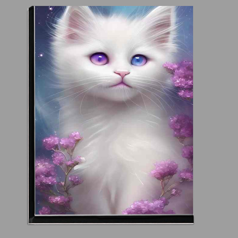 Buy Di-Bond : (Cute Adorable White Fluffy Kitten)