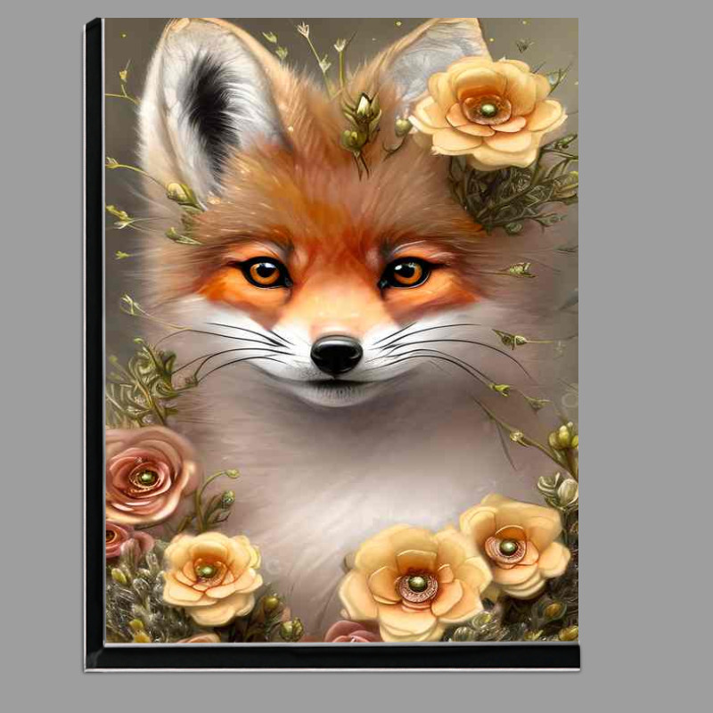 Buy Di-Bond : (Fox On A Bed Of Flowers)