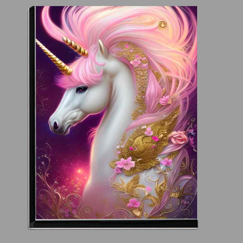 Buy Di-Bond : (Whimsical Beautiful Pink Unicorn)