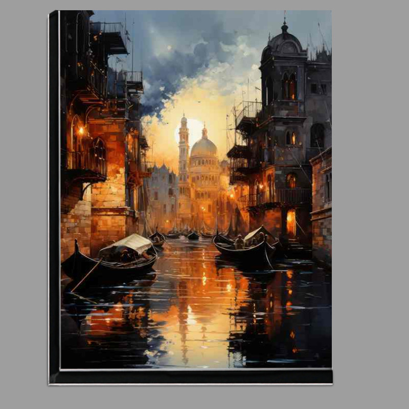 Buy Di-Bond : (Canals Midnight Boats Peacefully Rest)