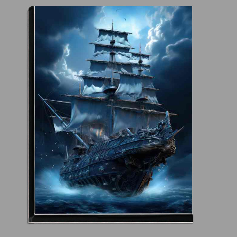 Buy Di-Bond : (Moonlit Voyage Galleon Sails Midnight Waves)