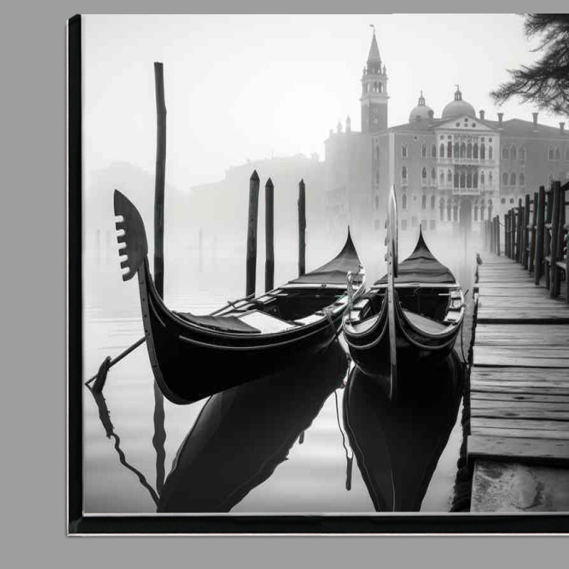 Buy Di-Bond : (Gondola Magic Venice In Monochrome)