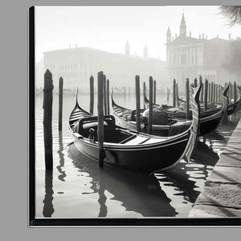 Buy Di-Bond : (Gondolas Evening Reflections In Venice)