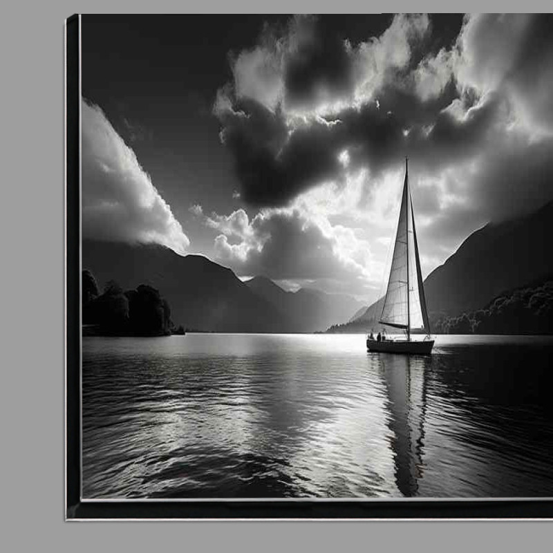 Buy Di-Bond : (Sailing Serenity Yacht On Tranquil Waters)