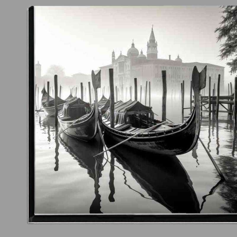 Buy Di-Bond : (Venices Tranquil Waters Gondola Silhouett)
