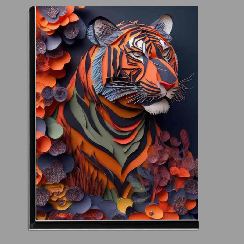 Buy Di-Bond : (Blooming Tales Art Inspired Tiger In Flowers)