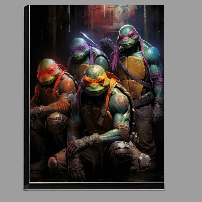 Buy Di-Bond : (Teenage mutant ninja turtles in a city waiting for pizza)