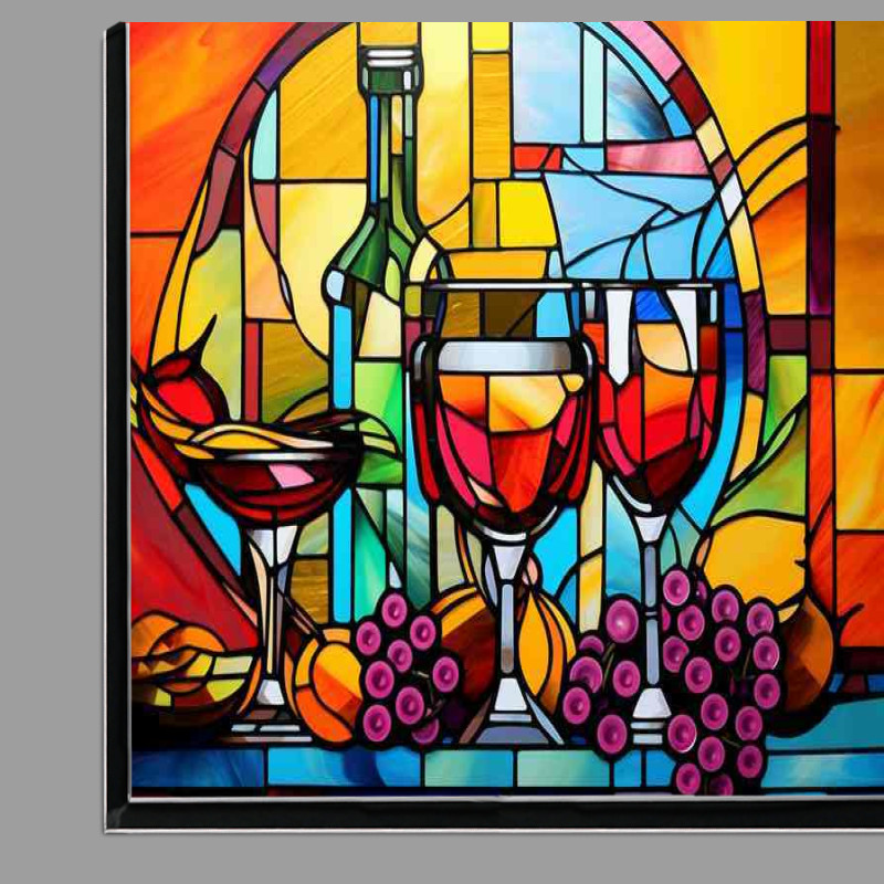 Buy Di-Bond : (Bottled Brilliance Abstract Paintings of Wine Moments)