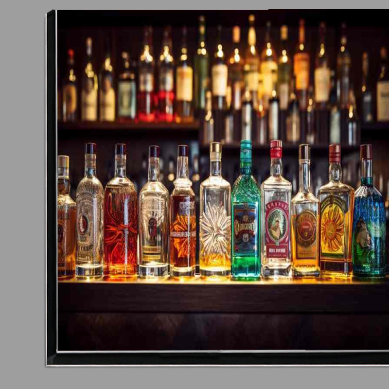 Buy Di-Bond : (Dark Delights Showcasing Liquor Bottles)