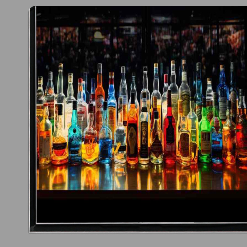 Buy Di-Bond : (Moonlit Mixology Liquor Bottles and Art with a Twist)