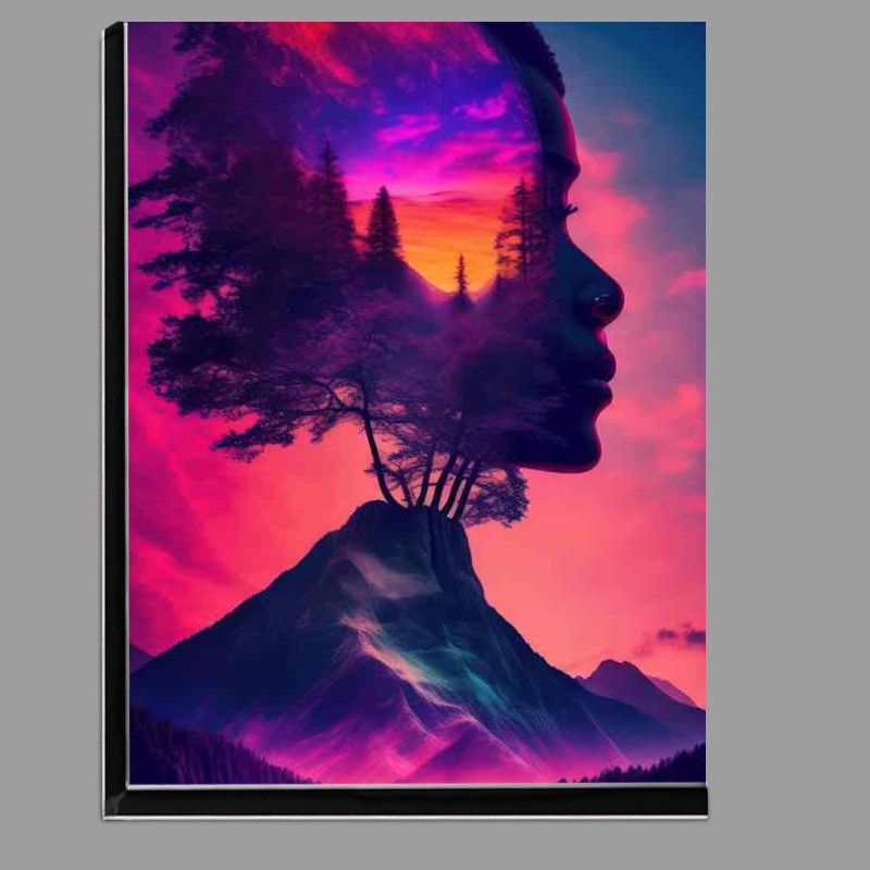 Buy Di-Bond : (Creative trees and mountains exposure in the background)
