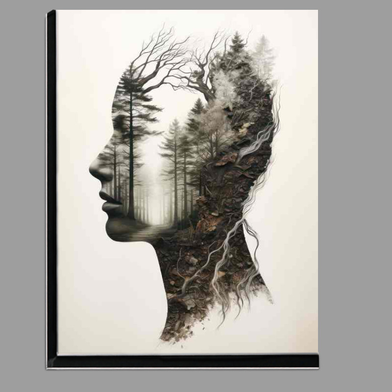 Buy Di-Bond : (Natures Duality Dramatic Double Exposure Mans Head Artistry)