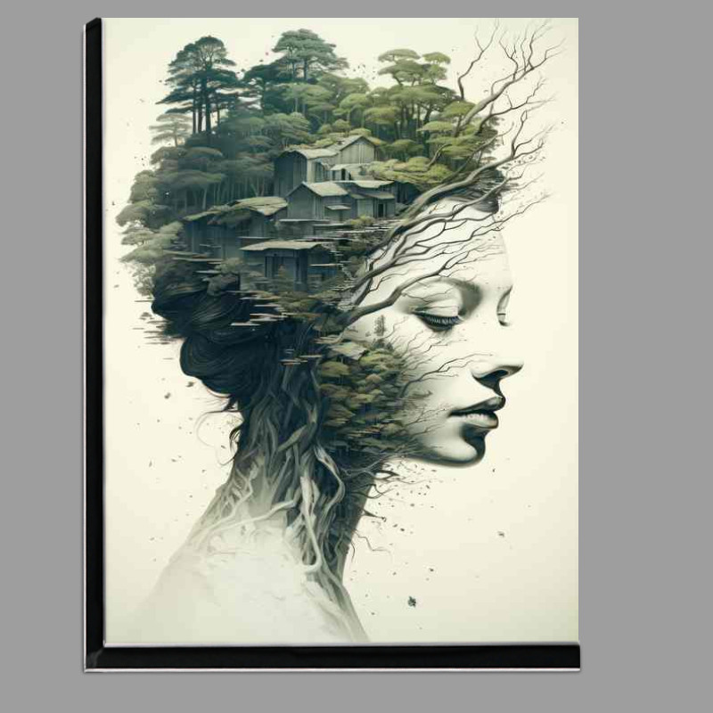 Buy Di-Bond : (Twin Visions Enigmatic Double Exposure Forestscapes)
