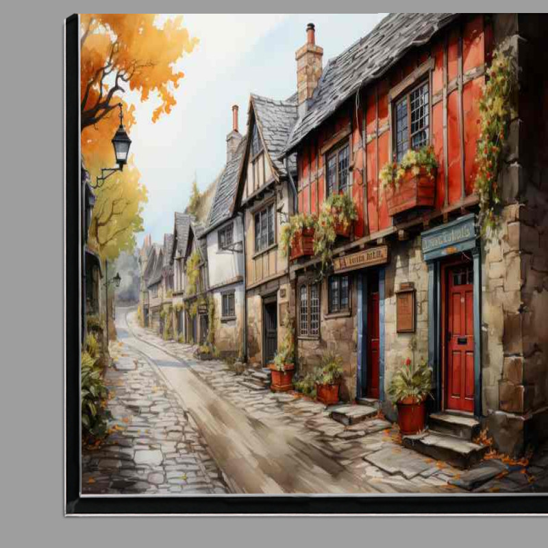 Buy Di-Bond : (Artistic Village Scenes Rainbow Whimsy Displayed)