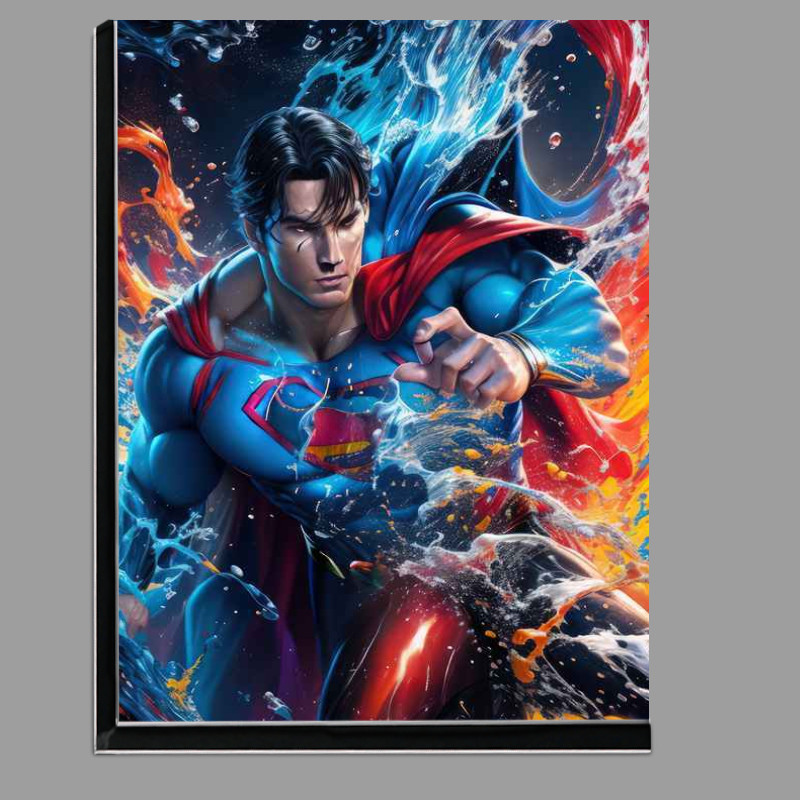 Buy Di-Bond : (Urban Legends Nightmares Come True super man splash art)